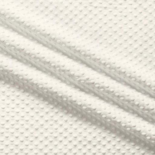 EZ Fabric / Touch Textiles - Solid Minky Dot Direct - Choice FabricsDS-87589-029 - E-DOTS G.WHITE