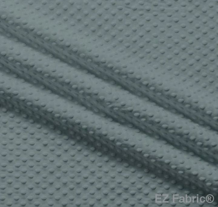 EZ Fabric / Touch Textiles - Solid Minky Dot Direct - Choice FabricsDS-87589-031 - E-DOTS GRAY
