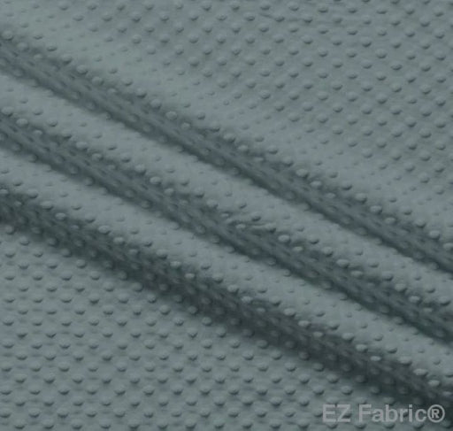 EZ Fabric / Touch Textiles - Solid Minky Dot Direct - Choice FabricsDS-87589-031 - E-DOTS GRAY