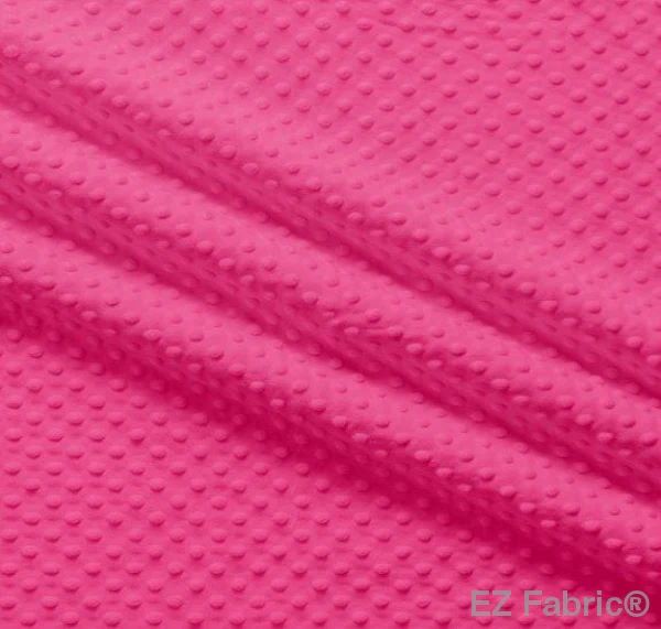 EZ Fabric / Touch Textiles - Solid Minky Dot Direct - Choice FabricsDS-87589-033 - E-DOTS HOT PINK