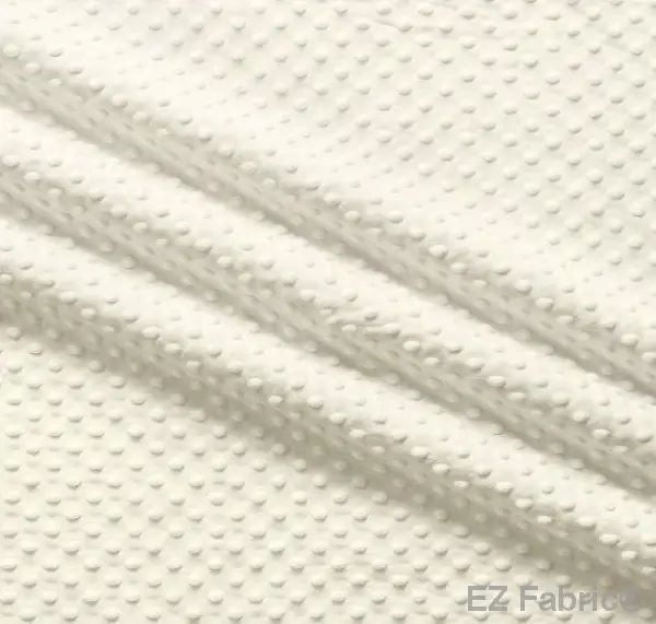 EZ Fabric / Touch Textiles - Solid Minky Dot Direct - Choice FabricsDS-87589-034 - E-DOTS IVORY