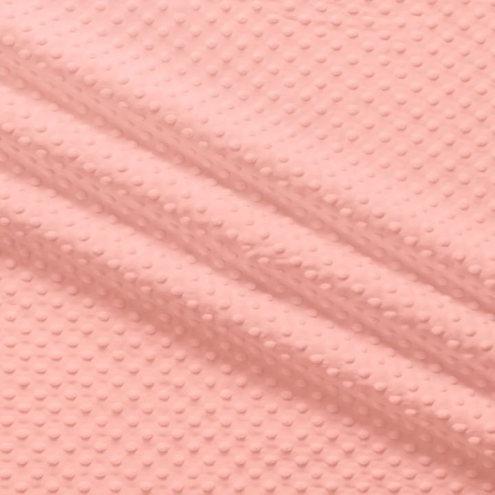EZ Fabric / Touch Textiles - Solid Minky Dot Direct - Choice FabricsDS-87589-040 - E-DOTS LIGHT BLUSH