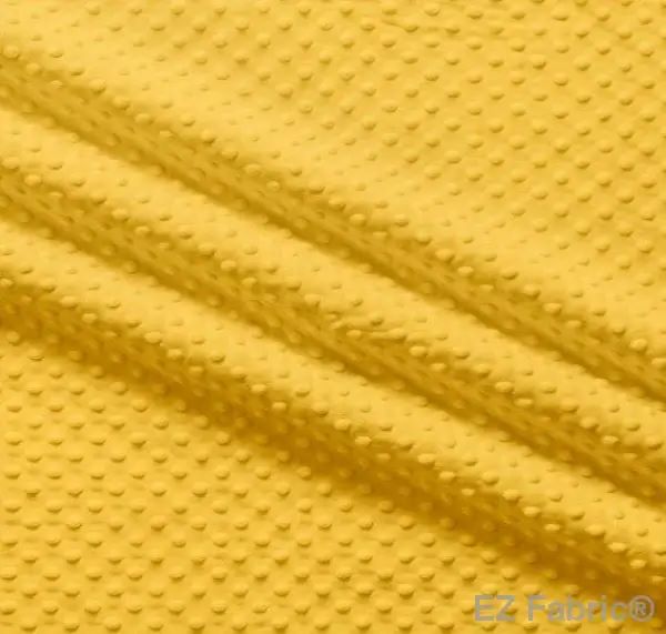 EZ Fabric / Touch Textiles - Solid Minky Dot Direct - Choice FabricsDS-87589-044 - E-DOTS MANGO YELLOW