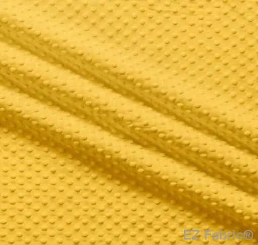 EZ Fabric / Touch Textiles - Solid Minky Dot Direct - Choice FabricsDS-87589-044 - E-DOTS MANGO YELLOW