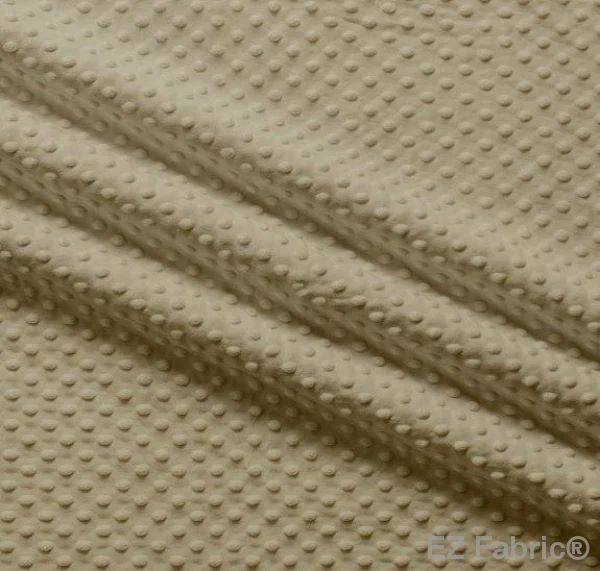 EZ Fabric / Touch Textiles - Solid Minky Dot Direct - Choice FabricsDS-87589-046 - E-DOTS MOCHA