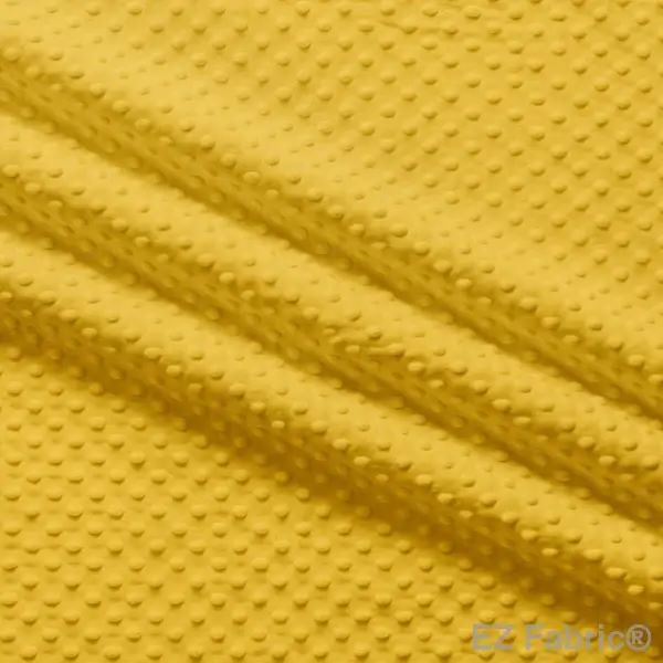 EZ Fabric / Touch Textiles - Solid Minky Dot Direct - Choice FabricsDS-87589-048 - E-DOTS MUSTARD