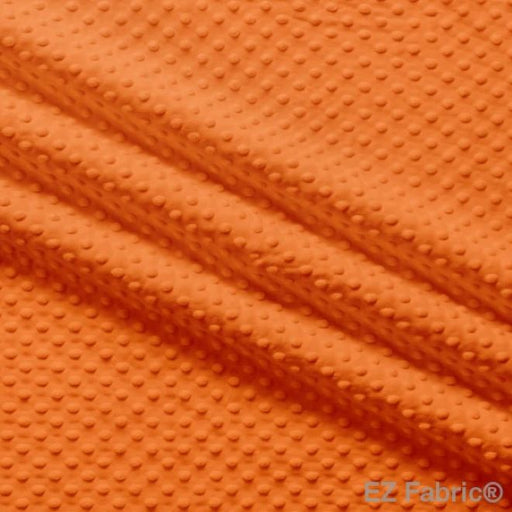 EZ Fabric / Touch Textiles - Solid Minky Dot Direct - Choice FabricsDS-87589-052 - E-DOTS ORANGE