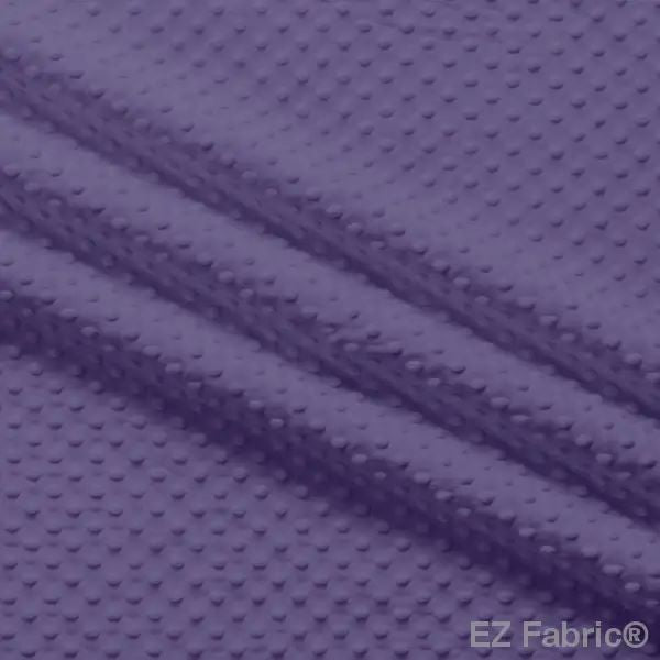 EZ Fabric / Touch Textiles - Solid Minky Dot Direct - Choice FabricsDS-87589-054 - E-DOTS PURPLE