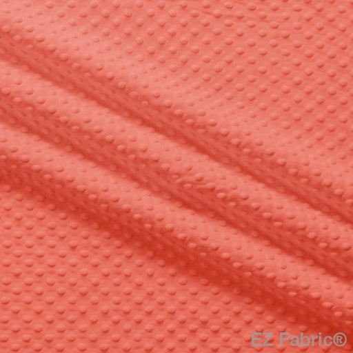 EZ Fabric / Touch Textiles - Solid Minky Dot Direct - Choice FabricsDS-87589-061 - E-DOTS SALMON