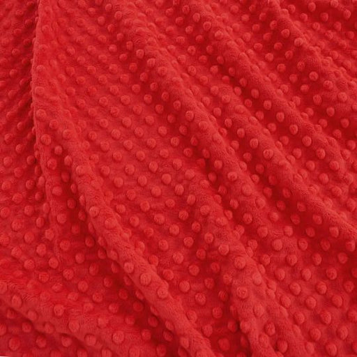 EZ Fabric / Touch Textiles - Solid Minky Dot Direct - Choice FabricsDS-87589-062 - E-DOTS SCARLETT