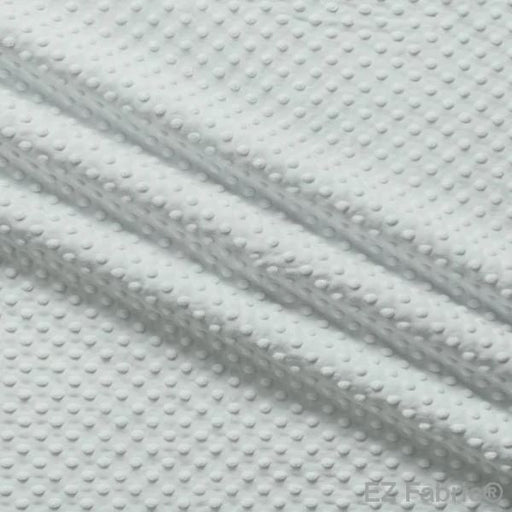 EZ Fabric / Touch Textiles - Solid Minky Dot Direct - Choice FabricsDS-87589-063 - E-DOTS SILVER
