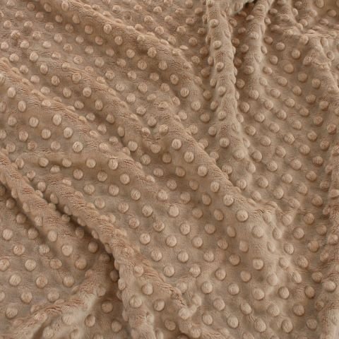 EZ Fabric / Touch Textiles - Solid Minky Dot Direct - Choice FabricsDS-87589-065 - E-DOTS TAUPE