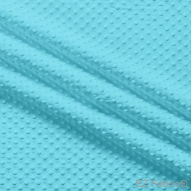 EZ Fabric / Touch Textiles - Solid Minky Dot Direct - Choice FabricsDS-87589-066 - E-DOTS TURQUOISE