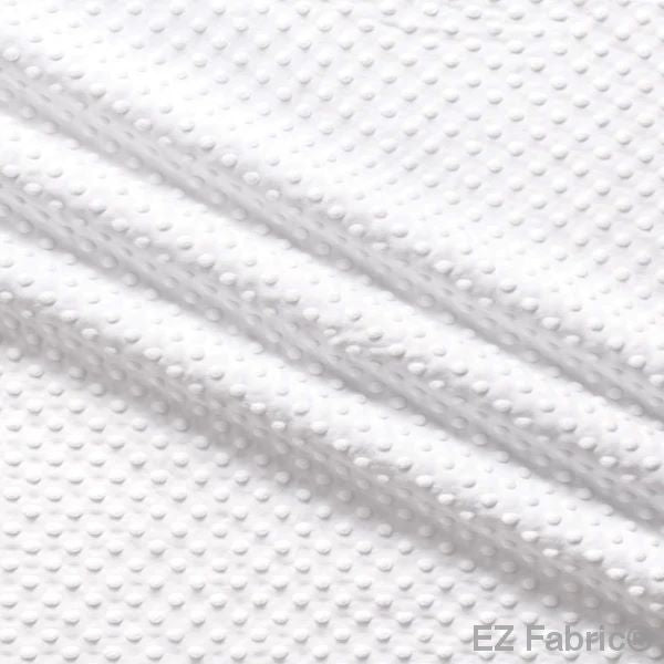 EZ Fabric / Touch Textiles - Solid Minky Dot Direct - Choice FabricsDS-87589-067 - E-DOTS WHITE