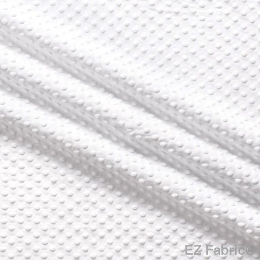 EZ Fabric / Touch Textiles - Solid Minky Dot Direct - Choice FabricsDS-87589-067 - E-DOTS WHITE