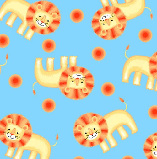 Comfy Flannel - Lions - Choice Fabrics1033-11