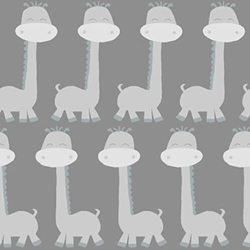Comfy Flannel - Gray Giraffes - Choice Fabrics12440-Gray