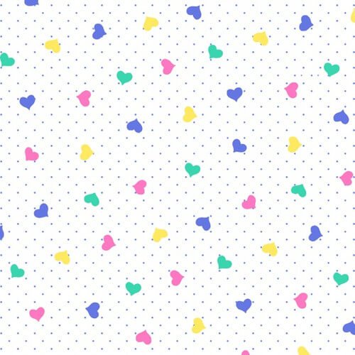 Comfy Flannel - Pastel Hearts - Choice Fabrics50441-124