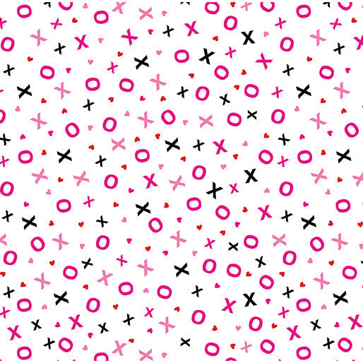 Love You Fur-Ever - Hugs & Kisses - White (3-Yard Pack)