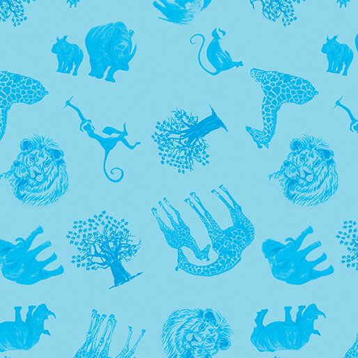 Starlight Safari - Safari Adventure - Turquoise (3-Yard Pack)