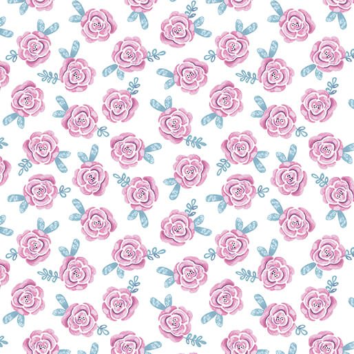 Dreamers - Roses - Pink/White (3 - Yard Pack) - Choice Fabrics13411P-22