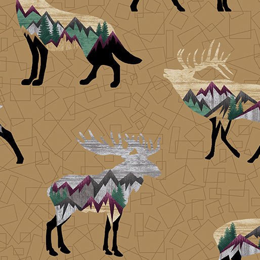Benartex LLC - Benartex Prints Direct - Into the Wild - Choice FabricsDS-93413-001 - 16567-73