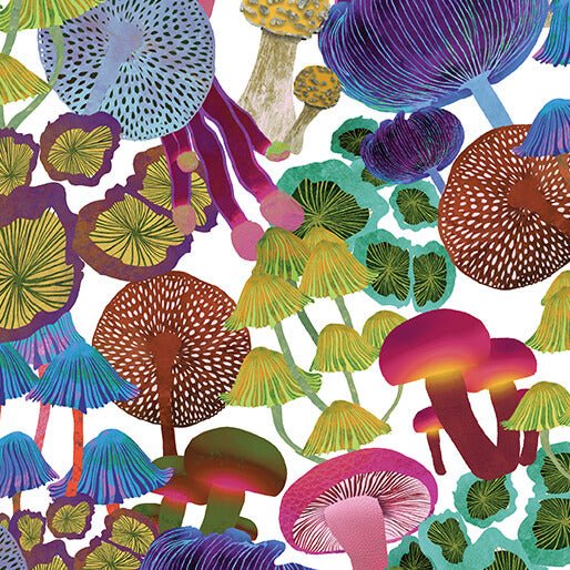 Benartex LLC - Benartex Prints Direct - Modern Mushrooms - Choice FabricsDS-93426-001 - 16467-90