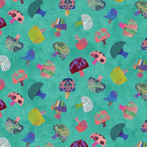 Benartex LLC - Benartex Prints Direct - Modern Mushrooms - Choice FabricsDS-93434-001 - 16471-84