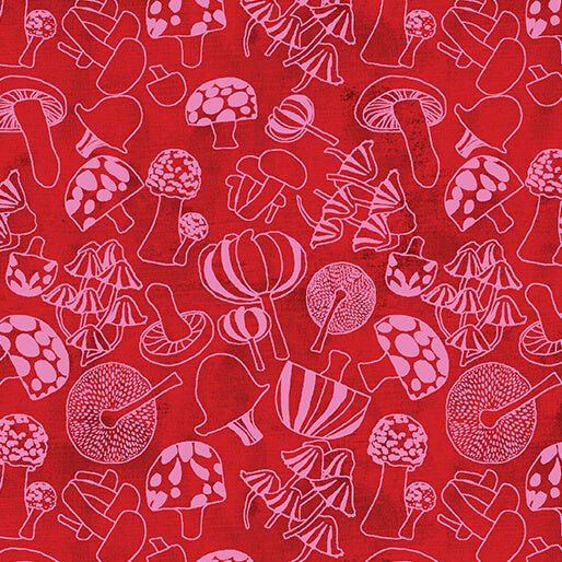 Benartex LLC - Benartex Prints Direct - Modern Mushrooms - Choice FabricsDS-93435-001 - 16472-20