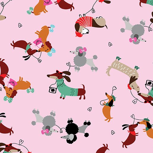 Benartex LLC - Benartex Prints Direct - Parisian Pups - Choice FabricsDS-93481-001 - 14738-01