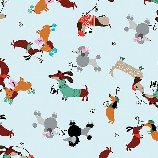 Benartex LLC - Benartex Prints Direct - Parisian Pups - Choice FabricsDS-93482-001 - 14738-05