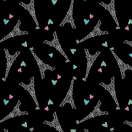 Benartex LLC - Benartex Prints Direct - Parisian Pups - Choice FabricsDS-93490-001 - 14741-12