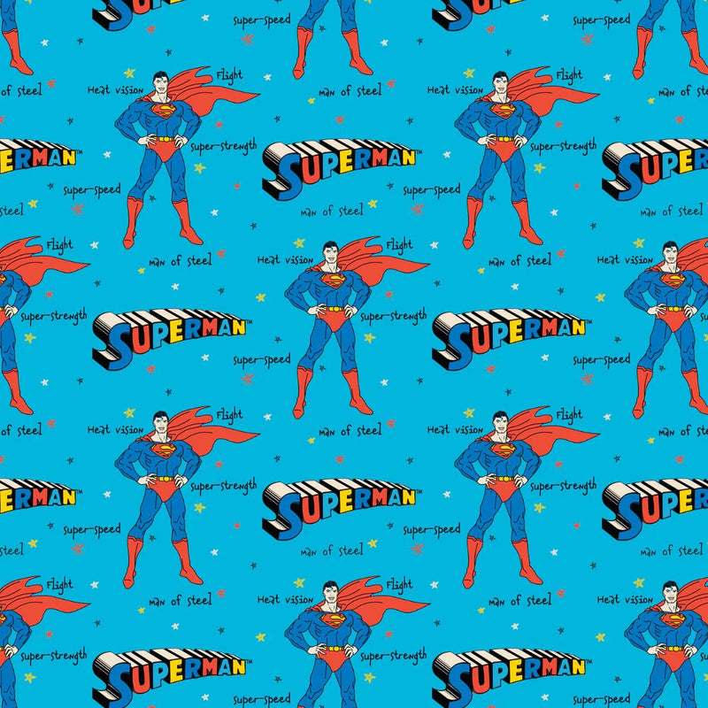 EZ Fabric / Touch Textiles - Minky Licensed Direct - Choice FabricsDS-94020-012 - DC Comics - Superman Qualities Doodle