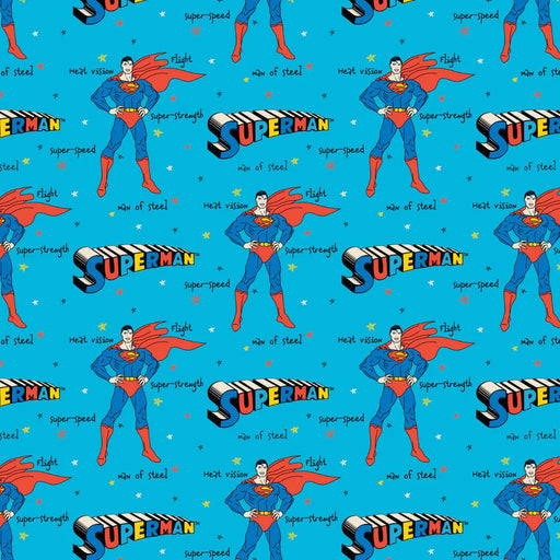 EZ Fabric / Touch Textiles - Minky Licensed Direct - Choice FabricsDS-94020-012 - DC Comics - Superman Qualities Doodle