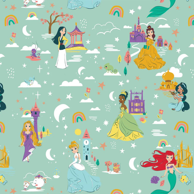 EZ Fabric / Touch Textiles - Minky Licensed Direct - Choice FabricsDS-94025-017 - Disney - Heart of a Princess all over the world