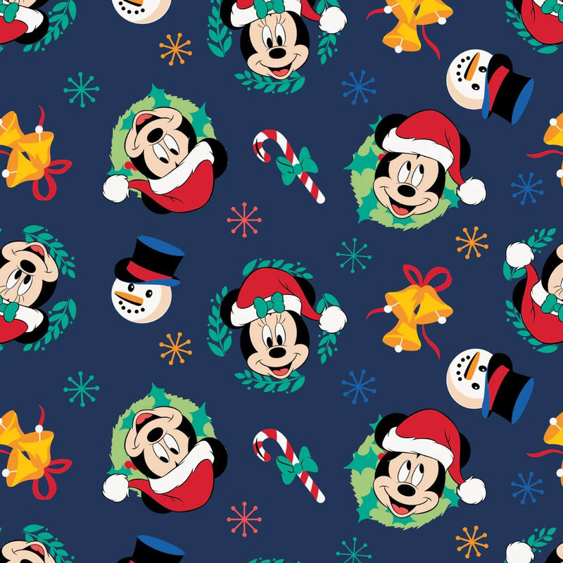 EZ Fabric / Touch Textiles - Minky Licensed Direct - Choice FabricsDS-94027-019 - Disney - Mickey Mouse - Joy to the World