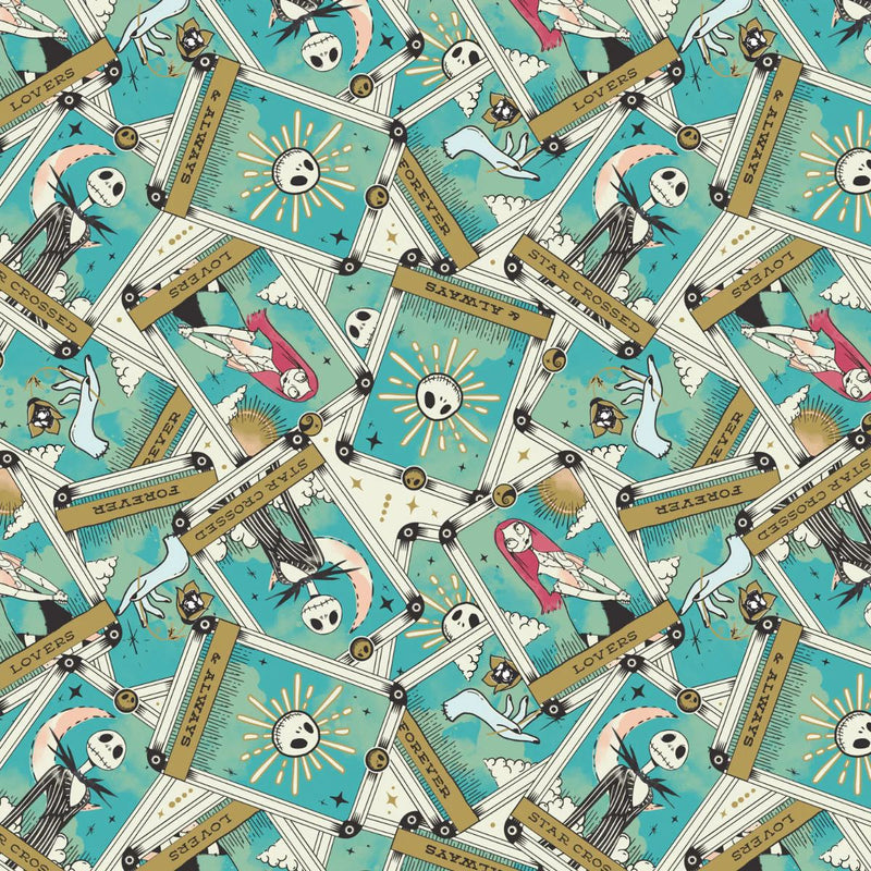 EZ Fabric / Touch Textiles - Minky Licensed Direct - Choice FabricsDS-94032-024 - Disney - Nightmare Before Christmas Star Crossed Lovers - NBC Mystical Opulence