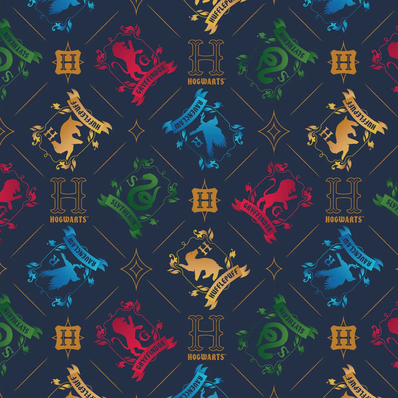 EZ Fabric / Touch Textiles - Minky Licensed Direct - Choice FabricsDS-94040-032 - Harry Potter- Illustrated Houses