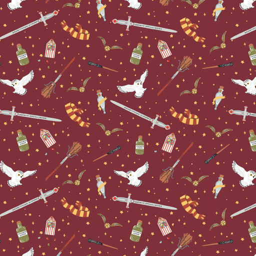 EZ Fabric / Touch Textiles - Minky Licensed Direct - Choice FabricsDS-94045-037 - Harry Potter Arts and Crafts Collection - Gryffindor Icons