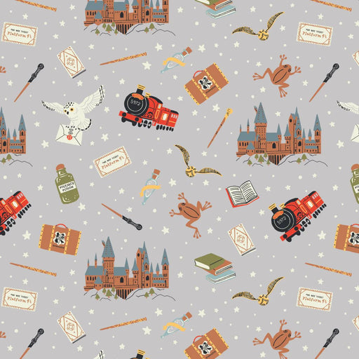 EZ Fabric / Touch Textiles - Minky Licensed Direct - Choice FabricsDS-94046-038 - Harry Potter Arts and Crafts Collection - Hogwarts Icons