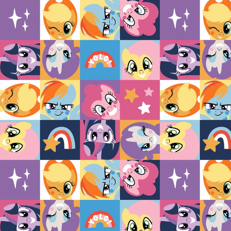 EZ Fabric / Touch Textiles - Minky Licensed Direct - Choice FabricsDS-94048-040 - Hasbro - My little Pony - Peek-A-Boo