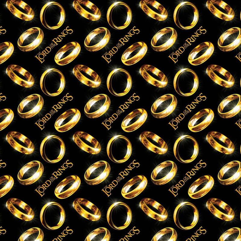 EZ Fabric / Touch Textiles - Minky Licensed Direct - Choice FabricsDS-94056-048 - Lord of the Rings - Rings Tossed