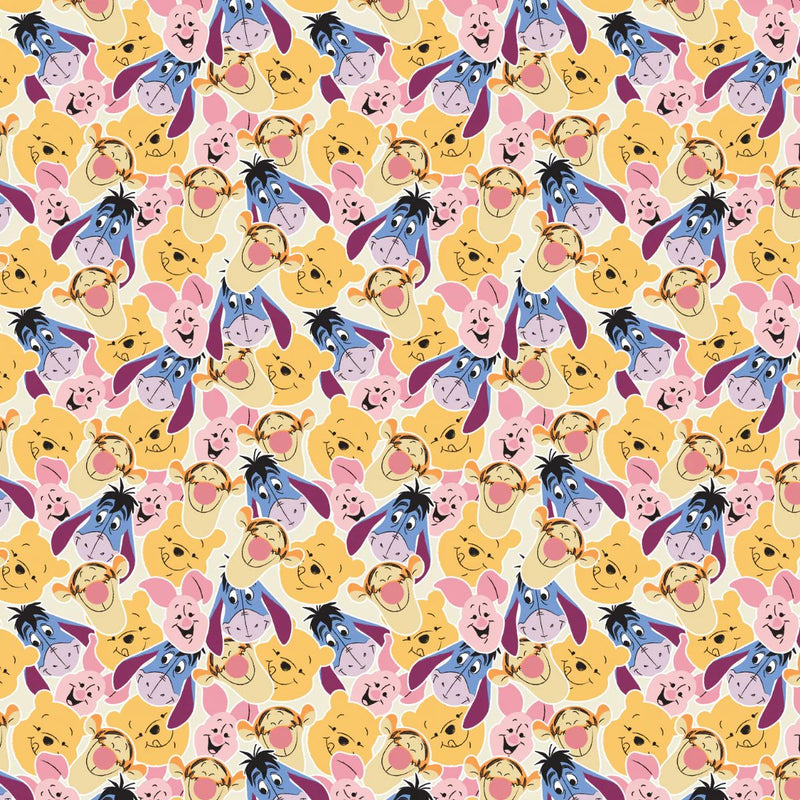 EZ Fabric / Touch Textiles - Minky Licensed Direct - Choice FabricsDS-94066-058 - Pooh & Friends Faces