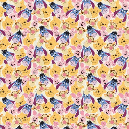 EZ Fabric / Touch Textiles - Minky Licensed Direct - Choice FabricsDS-94066-058 - Pooh & Friends Faces