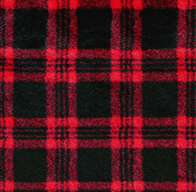 EZ Fabric / Touch Textiles - Christmas Plaid Snuggle Direct - Choice FabricsDS-94083-002 - Christmas Plaid Snuggle Red