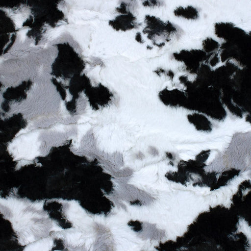 EZ Fabric / Touch Textiles - Spotted Appaloosa Luxe Snuggle Direct - Choice FabricsDS-94090-002 - Spotted Appaloosa Luxe Snuggle Black Silver