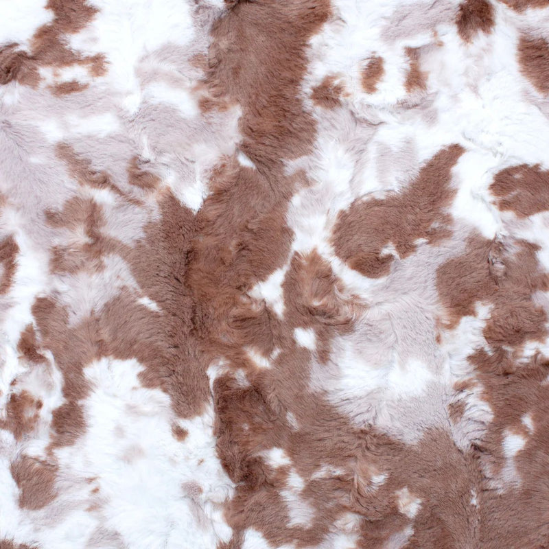 EZ Fabric / Touch Textiles - Spotted Appaloosa Luxe Snuggle Direct - Choice FabricsDS-94090-006 - Spotted Appaloosa Luxe Snuggle Fawn Mushroom