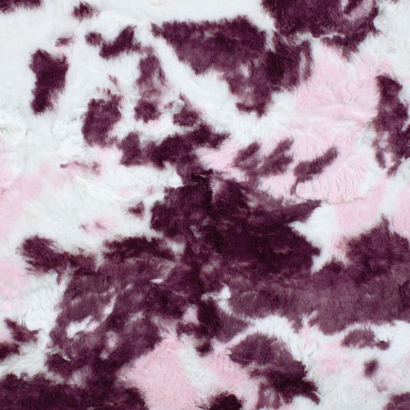 EZ Fabric / Touch Textiles - Spotted Appaloosa Luxe Snuggle Direct - Choice FabricsDS-94090-009 - Spotted Appaloosa Luxe Snuggle Red Violet Blush
