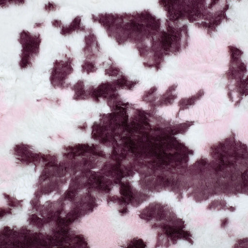 EZ Fabric / Touch Textiles - Spotted Appaloosa Luxe Snuggle Direct - Choice FabricsDS-94090-009 - Spotted Appaloosa Luxe Snuggle Red Violet Blush