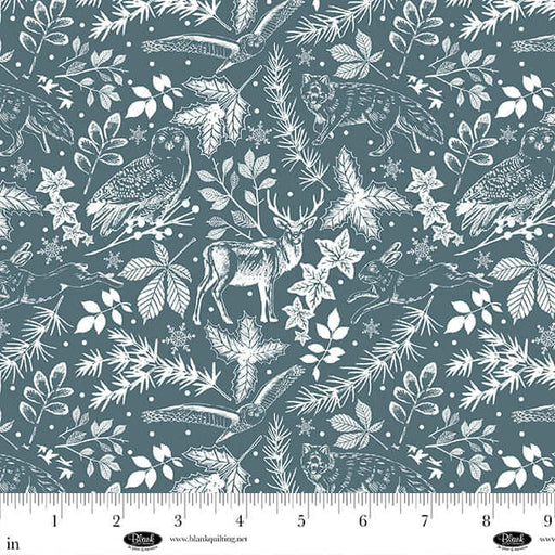 Winter Whispers - Winter Silhouettes - Teal (3 - Yard Pack) - Choice Fabrics4249-75